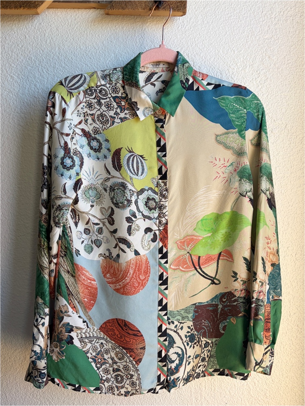 Etro Fantasy Print Silk Blouse Size 40 IT Small